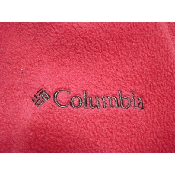 Columbia Bright Pink Fleece Vest Full Zip Jacket Womens Size XL Zip Pockets Warm - Picture 5 of 9